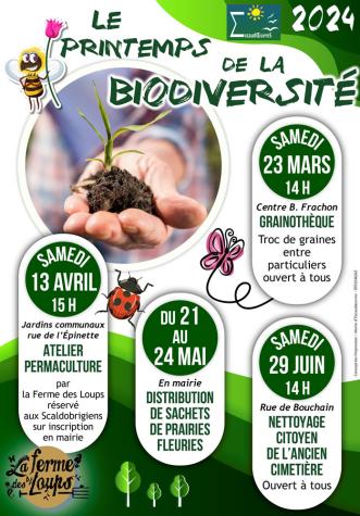 Le printemps de la biodiversité : Distribution gratuite de sachets de graines de prairies fleuries