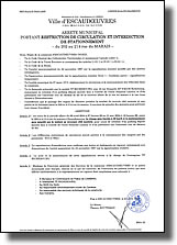 Arrêté municipal portant restriction de circulation et interdiction de stationnement rue du Marais du 8 avril au 31 mai 2024