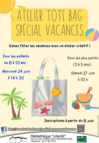 Atelier tote bag (3-5 ans)