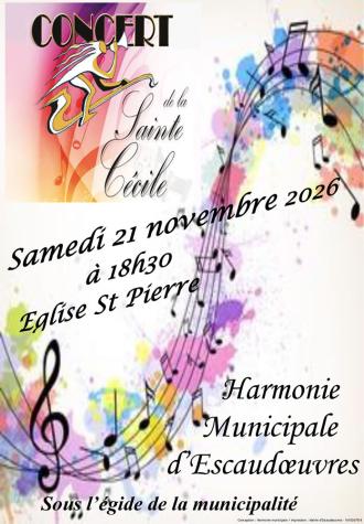 Concert de Sainte-Cécile de l'Harmonie Municipale d'Escaudœuvres