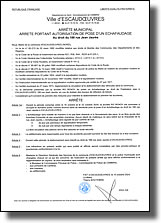 Arrêté municipal portant autorisation de pose d'un échafaudage rue Jean JAURÈS du 16 au 22 octobre 2024