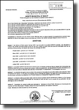 Arrêté municipal portant dérogation sur les horaires du chantier du site Agristo du 5 février au 16 juillet 2026
