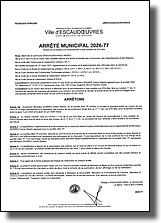 Arrêté municipal portant sur la création d'un branchement à l'eau potable rue d'en Bas du 4 au 25 juin 2026