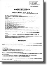 Arrêté municipal portant restriction et interdiction de la circulation le 28 juin 2026