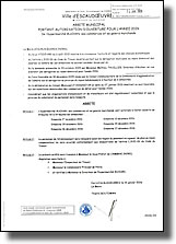 Arrêté municipal portant autorisation d'ouverture d'Auchan pour 2026