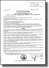 Arrêté municipal relatif à l'utilisation du domaine public communal à des fins commerciales pour Destock Tout en 2026