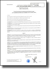 Arrêté municipal portant interdiction de stationnement des gens du voyage sur l'ensemble du territoire de la commune d’Escaudœuvres