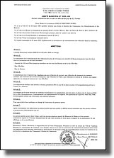 Arrêté municipal portant interdiction de circuler aux véhicules de plus de 3.5 tonnes rue d'Erre, rue d'en Bas et rue du Marais