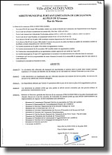 Arrêté municipal portant limitation de circulation aux plus de 3.5 tonnes rue du Marais