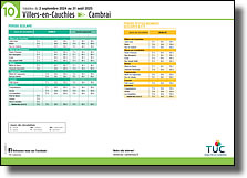 Guide horaire des bus de la ligne 10 pour l'année 2024-2025