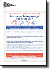 Lutte contre l'influenza aviaire
