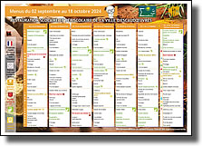 Menus de septembre et octobre 2024